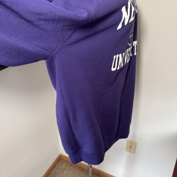 Champion New York University Purple and White Crewneck Sweatshirt - Picture 10 of 12